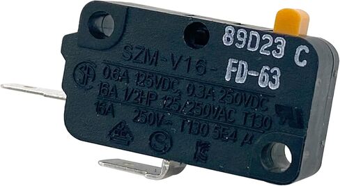 مفتاح باب الميكروويف SZM-V16-FD-63 (عبوة من 2)، 16A 125/250VAC 2-Pin، متوافق مع GE وSamsung وLG Microwave ومناسب لإصلاح جهاز إشعال نطاق الغاز Wolf وJenn-Air in Kuwait