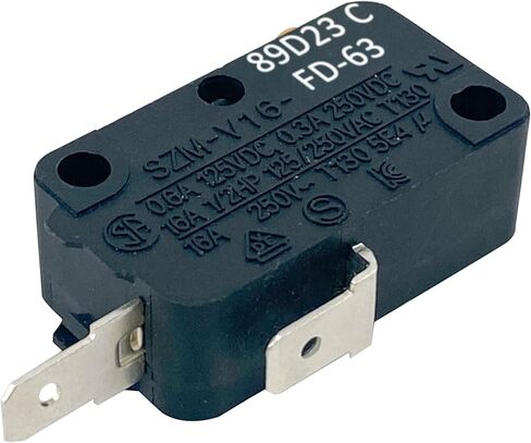 مفتاح باب الميكروويف SZM-V16-FD-63 (عبوة من 2)، 16A 125/250VAC 2-Pin، متوافق مع GE وSamsung وLG Microwave ومناسب لإصلاح جهاز إشعال نطاق الغاز Wolf وJenn-Air in Kuwait