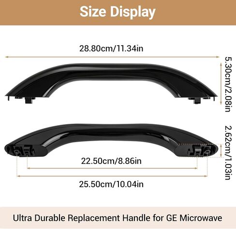 WB15X10144 Microwave Handle Replacement for Ge Microwaves Replaces AP3792823 1085689 AH952973 EA952973 Microwave Door Handle for JVM1650BH02 JVM1851BH05 JVM1653BH03 etc.(See Below for Details) Black in Kuwait