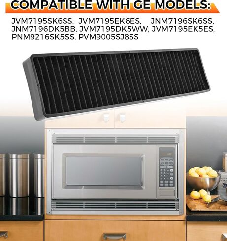 3 قطع WB06X10807 مرشحات فحم الميكروويف بديلة لـ GE Microwave JVM7195SK6SS، JVM7195EK5ES، PNM9216SK5SS، PVM9005SJ8SS، JNM7196DK5BB، JVM7195DK5WW in Kuwait