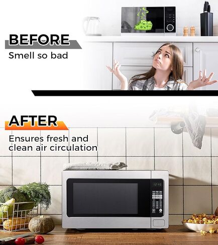 3 قطع WB06X10807 مرشحات فحم الميكروويف بديلة لـ GE Microwave JVM7195SK6SS، JVM7195EK5ES، PNM9216SK5SS، PVM9005SJ8SS، JNM7196DK5BB، JVM7195DK5WW in Kuwait