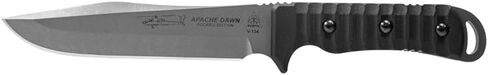 Tops Knives Apache Dawn Rockies Edition Full Tang شفرة ثابتة - لمسة نهائية متساقطة - غمد نايلون MIL-SPEC زيتوني (مقبض G10 أسود) in Kuwait