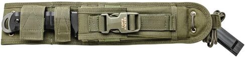 Tops Knives Apache Dawn Rockies Edition Full Tang شفرة ثابتة - لمسة نهائية متساقطة - غمد نايلون MIL-SPEC زيتوني (مقبض G10 أسود) in Kuwait