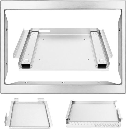 طقم أدوات الميكروويف NN-TK81KCS مقاس 24 بوصة متوافق مع باناسونيك NN-CD87KS HomeCHEF 4 في 1 متعدد الفرن، طقم حشو ميكروويف مدمج من الفولاذ المقاوم للصدأ in Kuwait