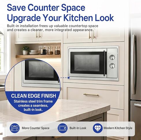 طقم أدوات الميكروويف NN-TK81KCS مقاس 24 بوصة متوافق مع باناسونيك NN-CD87KS HomeCHEF 4 في 1 متعدد الفرن، طقم حشو ميكروويف مدمج من الفولاذ المقاوم للصدأ in Kuwait