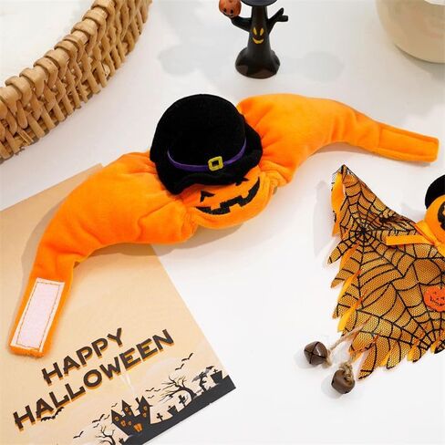 Dog Pumpkin Costume Halloween Cat Pumpkin Outfit Funny Puppy Clothes for Small Dogs Pet Party Cosplay Accessories(37×9×9cm/14.6×3.5×3.5") in Kuwait