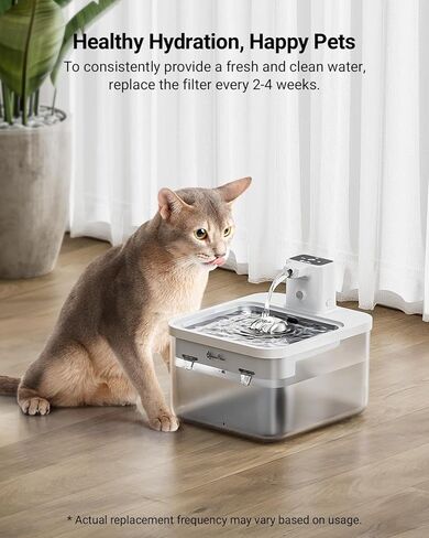DownyPaws 6 عبوات من المرشحات البديلة لنافورة المياه للقطط التي تعمل بالبطارية اللاسلكية DPWFP6، مجموعة من المرشحات البديلة لمدة 3 أشهر in Kuwait