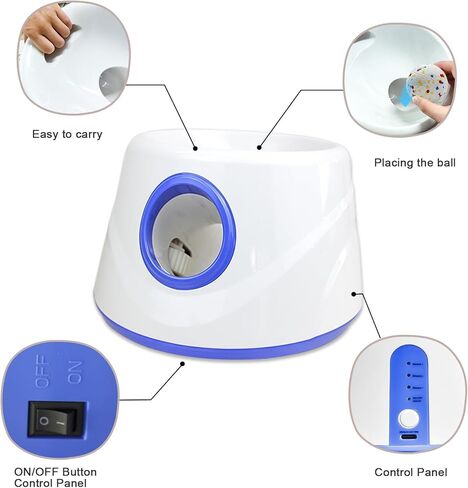 Dog Ball Launcher - Automatic Ball Thrower for Dogs, 3 Adjustable Distance Settings Dog Ball Thrower, Indoor Outdoor Interactive Fetch Machine Dog Toys for Small/Medium Sized Dog in Saudi Arabia