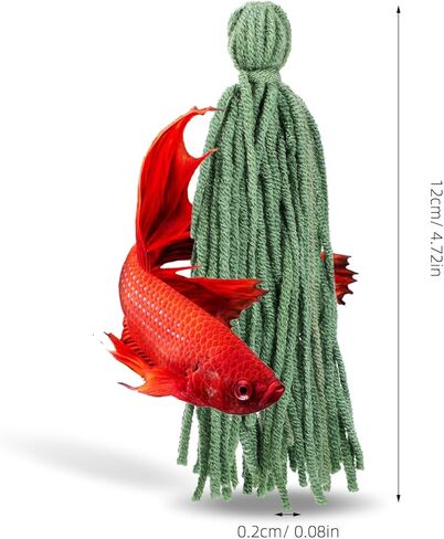 Toddmomy 10pcs Aquarium Fish Breeding Spawning Mops, Shrimp Accessories, Floating Fish Tank Spawning Hideout for Fry Protection and Egg Laying, Aquarium Accessory in Kuwait