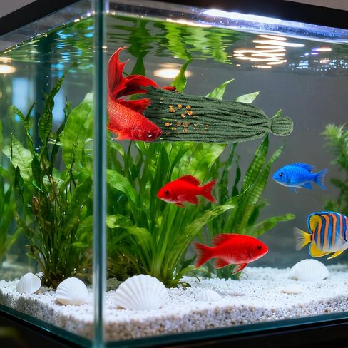 Toddmomy 10pcs Aquarium Fish Breeding Spawning Mops, Shrimp Accessories, Floating Fish Tank Spawning Hideout for Fry Protection and Egg Laying, Aquarium Accessory in Kuwait