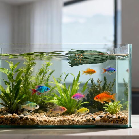 Toddmomy 10pcs Aquarium Fish Breeding Spawning Mops, Shrimp Accessories, Floating Fish Tank Spawning Hideout for Fry Protection and Egg Laying, Aquarium Accessory in Kuwait