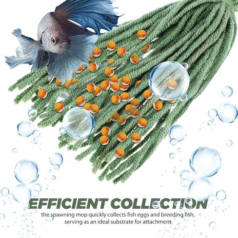Toddmomy 10pcs Aquarium Fish Breeding Spawning Mops, Shrimp Accessories, Floating Fish Tank Spawning Hideout for Fry Protection and Egg Laying, Aquarium Accessory in Kuwait
