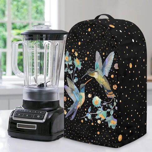 Coffee Pattern Blender Dust Cover Stand Mixer or Coffee Maker Appliance Covers, Anti Fingerprint Polyester Dust Proof Stain Resistant Blender Cover for Home Kitchen in Saudi Arabia
