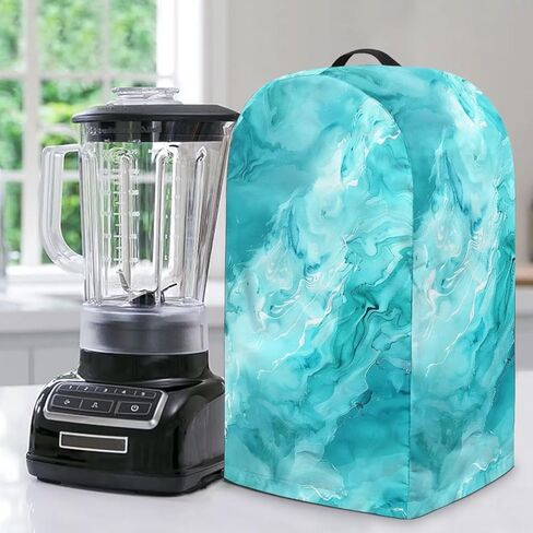Coffee Pattern Blender Dust Cover Stand Mixer or Coffee Maker Appliance Covers, Anti Fingerprint Polyester Dust Proof Stain Resistant Blender Cover for Home Kitchen in Saudi Arabia