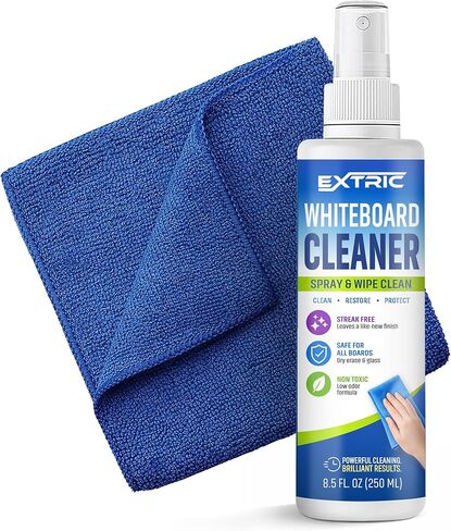 EXTRIC Whiteboard Cleaner 8.5 Ounces White Board Cleaning Spray, Dry Erase Board Cleaner 2 Pack Dry Erase Cleaner in Saudi Arabia