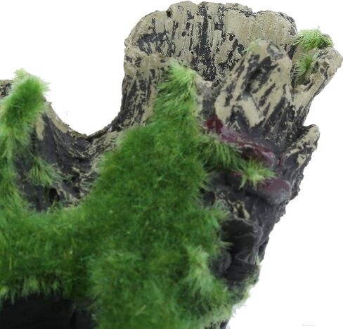 Aquarium Decor Fish Ornament Artificial Dead Wood Cave Shelter for Fish Shrimp with Natural Design 15x9x6.5cm in Kuwait