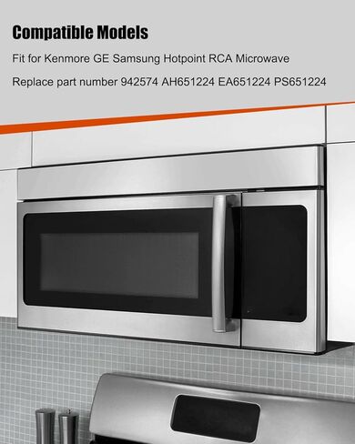 مُخمد فتحة التهوية مناسب لميكروويف Kenmore GE Samsung Hotpoint RCA، استبدل EMO3000CBB04 EMO3000CCC04 EMO3000CSS04، مجموعة فتحات عادم الميكروويف in Kuwait