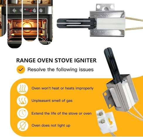 316489403 Gas Oven Igniter Update for Kenmore Oven/Stove Model 790.74333311 790.74333313 790.74333314 790.74333315 790.7433431 790.74334311 790.74334312 790.74334313,New Version in Kuwait