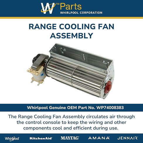 Whirlpool WP74008383 قطعة غيار مجموعة مروحة التبريد الأصلية من OEM - يستبدل 7427P062-60، و74008383 in Kuwait