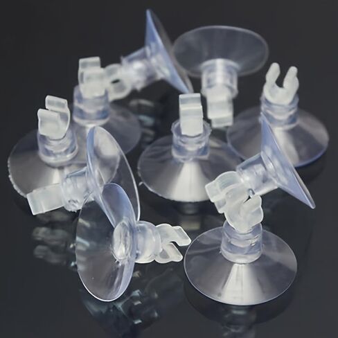 15PCS Aquarium Suction Cup Clips Clear Design for Air Pump Tubing, Airline Holder and Fish Tank Hose Management, Transparent in Kuwait