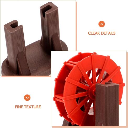 ABOOFAN Small Water Wheel Model 3.54X2.95In Simulation Fountain Ornament for Desktop Aquarium Fish Tank Zen Garden Landscape Decoration in Kuwait