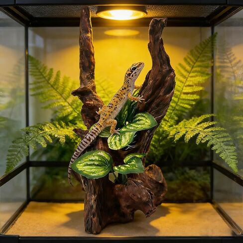Resin Simulation Driftwood Aquarium Decor, Fish Tank Landscape Ornament Hideout for Betta Goldfish Amphibians Reptiles Rest Play Accessories in Kuwait