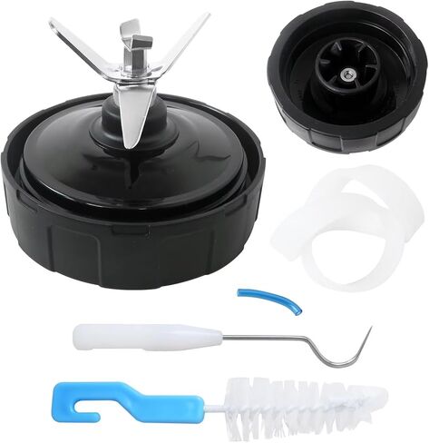 6 شفرات أنثى لقطع غيار خلاط النينجا، شفرة مستخرج 4 بوصة لـ Nutri Ninja Auto iQ BL482A، BL482-70، BL483-70، BL484-70، BL486CO-70، خلاط مع حشية مخزون الولايات المتحدة in Kuwait