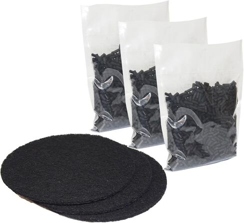 PUREBURG ECO 5 Odor Absorbing Carbon Refills Pack Compatible with Vitamix FoodCycler Model ECO 5, Collection Lid Filter Carbon Filters in Kuwait