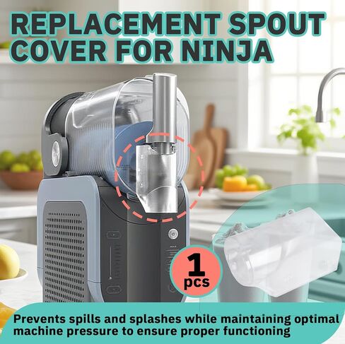 Replacement Spout Cover for Ninja 88 oz Slushie Machine & Frozen Drink FS301, FS300, FS301C, CL301A, CO305F, BPA Free, Slushie Machine Accessory Cover, PC(Clear) in Kuwait