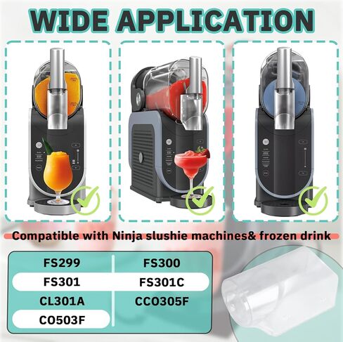 Replacement Spout Cover for Ninja 88 oz Slushie Machine & Frozen Drink FS301, FS300, FS301C, CL301A, CO305F, BPA Free, Slushie Machine Accessory Cover, PC(Clear) in Kuwait