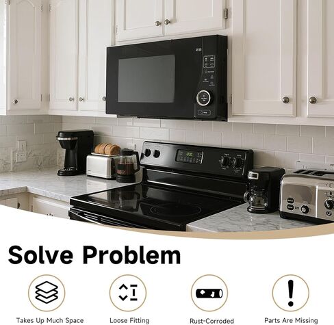 مجموعة أدوات التثبيت متوافقة مع Whirlpool Maytag KitchenAid Jenn-Air Amana Microwave Replace#: 8205948، تناسب الموديلات WML55011HS08 MV8208WB0 YMMV4203WB4 MMV4203WB0 MMV5208WQ0 YMMV4203WB2 in Kuwait