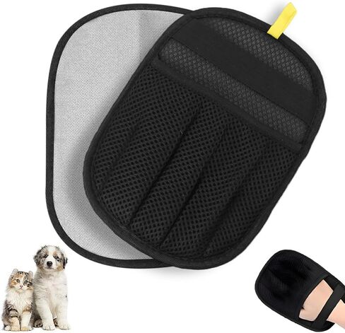 Luszmoax Pet Hair Glove for Cats & Dogs,Newly Upgraded Five-Finger Electrostatic Reusable Magic Brush,Pet Hair Remover Glove for Laundry for Pet Hair Remover Tool on Carpet,Clothing,Couch,Car Seat in Kuwait