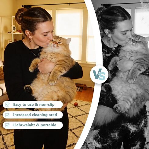 Luszmoax Pet Hair Glove for Cats & Dogs,Newly Upgraded Five-Finger Electrostatic Reusable Magic Brush,Pet Hair Remover Glove for Laundry for Pet Hair Remover Tool on Carpet,Clothing,Couch,Car Seat in Kuwait
