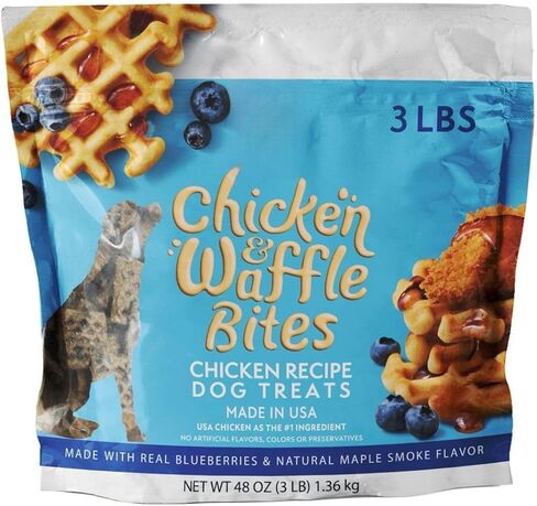 Member Marks Chicken & Waffle Bites Chicken Recipe Dog Treats, 48 oz. PARC-1 in Kuwait