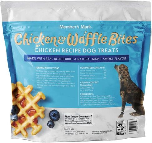 Member Marks Chicken & Waffle Bites Chicken Recipe Dog Treats, 48 oz. PARC-1 in Kuwait