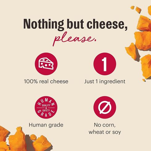 The Honest Kitchen Human Grade Cheddar Crumbles 100% Real Cheese Topper Made with Moon Cheese in Kuwait