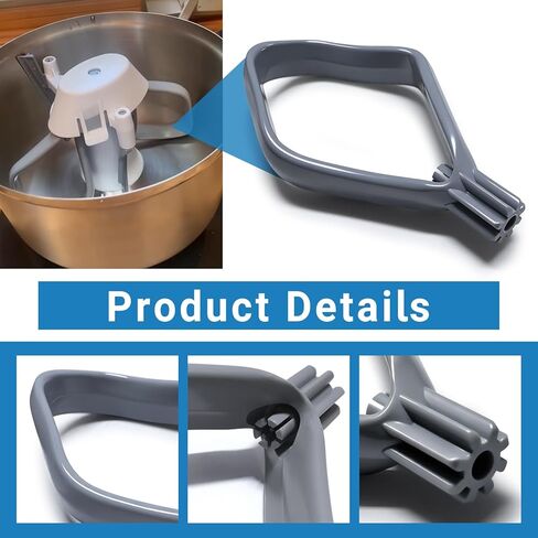 Proline Cookie Paddles Compatible with NutriMill Artiste Stand Mixers Replacement Attachments for Thick Cookie Dough, Butter & Creaming (Paddles Only) in Kuwait