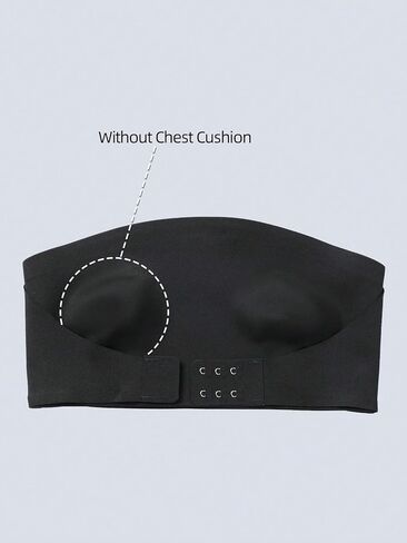 Strapless Bra for Women Non-Slip Silicone Padded Bandeau Bra Wireless Tube Top Bralette in Saudi Arabia