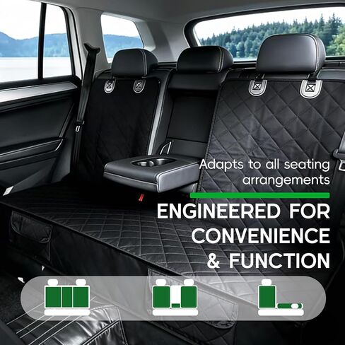 Dog Car Seat Cover, Back Seat Cover for Jeep Grand Cherokee Wrangler Sport Sport S Sahara Rubicon Limited Overland Summit 4xe AWD 2011- 2026, Non-Slip Backing Waterproof Car Pet Bench Backseat Covers in Kuwait
