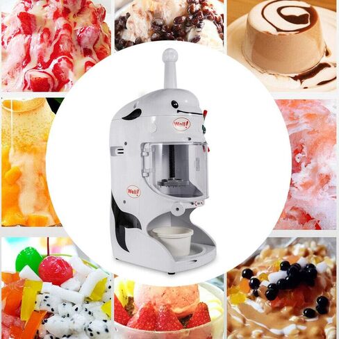 Electric 350W Ice Shaver Snow Cone Maker Machine Premium Shaved Ice Machine for Milk Tea Shop Coffee Shop Commercial Home Use 110V in Kuwait