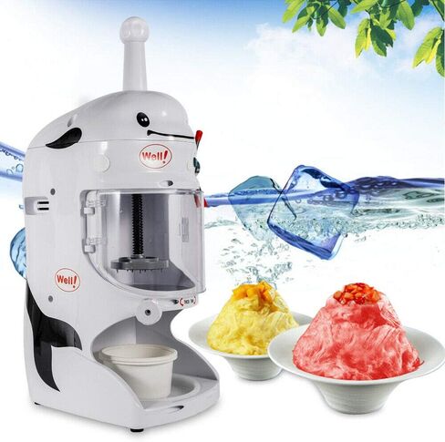 Electric 350W Ice Shaver Snow Cone Maker Machine Premium Shaved Ice Machine for Milk Tea Shop Coffee Shop Commercial Home Use 110V in Kuwait