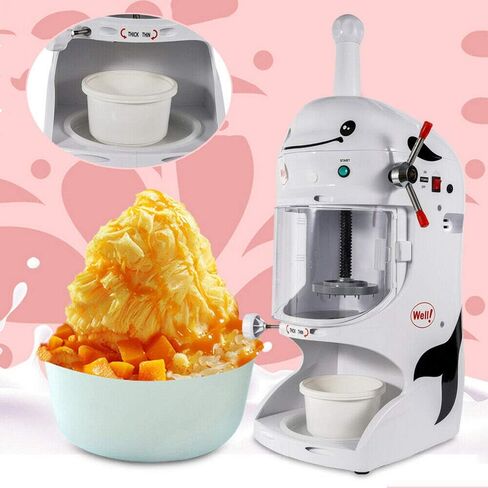 Electric 350W Ice Shaver Snow Cone Maker Machine Premium Shaved Ice Machine for Milk Tea Shop Coffee Shop Commercial Home Use 110V in Kuwait