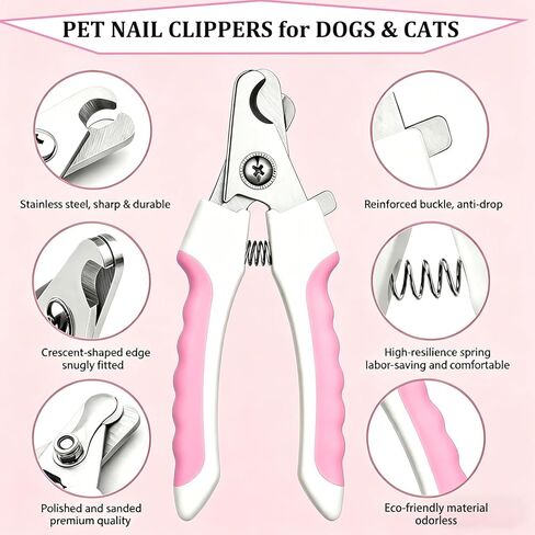 7PCS Dog Grooming Brush Kit for Shedding and Matted Fur, Self-Cleaning Slicker Brush with Undercoat Rake, Flea Comb for Long-Haired Pets, Pink in Saudi Arabia