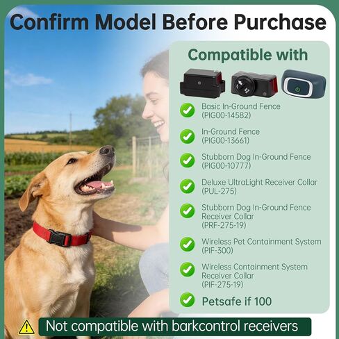 طوق بديل متوافق مع Petsafe إذا كان 100 حزمة من 2، بوليستر قابل للتعديل وخفيف الوزن، استبدال طوق متوافق مع Petsafe لأطواق السياج الداخلية واللاسلكية، ملاءمة مريحة in Kuwait