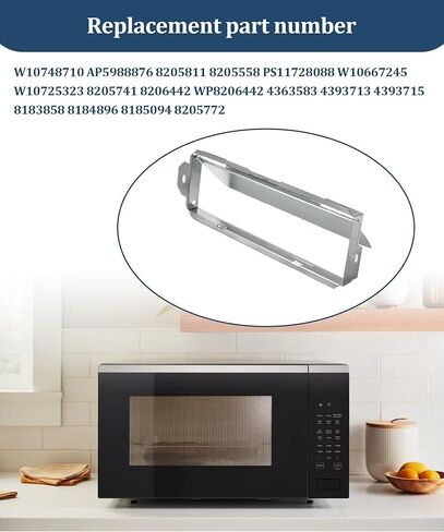 W10843943 Microwave Vent Damper Fits for Whirlpool Kenmore Kitchenaid Maytag Microwave Exhaust Vent Kit Replace W10748710 AP5988876 8205811 8205558 PS11728088 in Kuwait