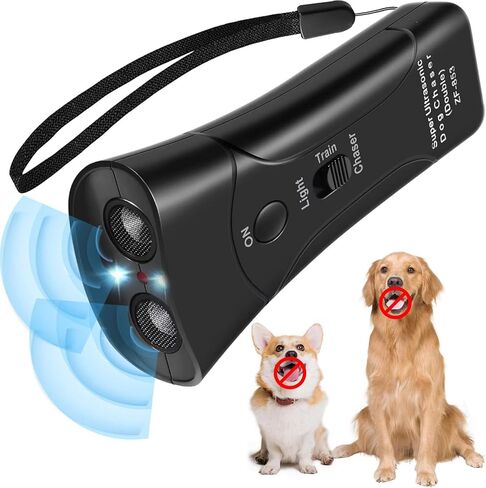 Anti Barking Device Ultrasonic Dog Deterrent Control Ultra Sonic Bark Deterrents Stop Waterproof Outdoor Corrector Devices 3 in 1 Frequencies Bark Guard Mod Trainer Stopper For Small Medium Large Dogs in Kuwait