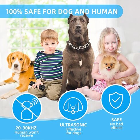 Anti Barking Device Ultrasonic Dog Deterrent Control Ultra Sonic Bark Deterrents Stop Waterproof Outdoor Corrector Devices 3 in 1 Frequencies Bark Guard Mod Trainer Stopper For Small Medium Large Dogs in Kuwait