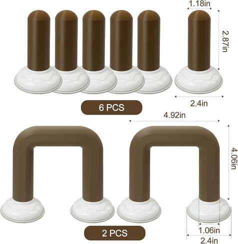 8PCS Pet Snake Climbing Stick Branch,Snake Enclosure Accessories,Snakes Terrarium Habitat Decoration for Ball Python,Cornsnakes,Garter Snakes (Suction Cup) in Kuwait