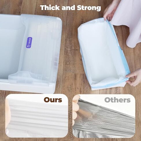 Self Cleaning Litter Box Accessories - Liners for Robotail-C32/C42&UBPET-C31/C41&Meowant-SC01/SC02/SC03/SC09 Self Cleaning Cat Litter Box, 60 PCS in Kuwait