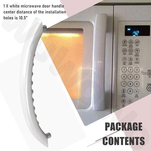 WB15X10224 Microwave Oven Door Handle for GE Microwave JVM17, LVM17, JNM1731, JVM1540, JNM1541, EVM1750DM, HVM1540, HVM1750 Series, Replace EA1480986 PS1480986 AP3993827 AH1480986 in Kuwait